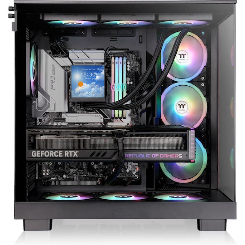 Thermaltake View 380 XL WS ARGB Midi Tower Κουτί Υπολογιστή με Πλαϊνό Παράθυρο Μαύρο
