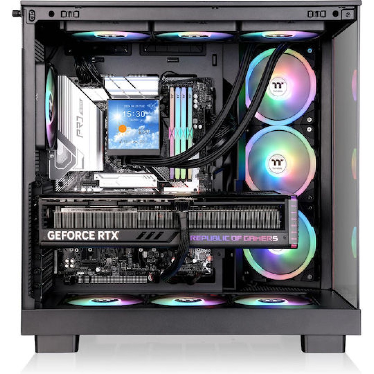 Thermaltake View 380 XL WS ARGB Midi Tower Κουτί Υπολογιστή με Πλαϊνό Παράθυρο Μαύρο
