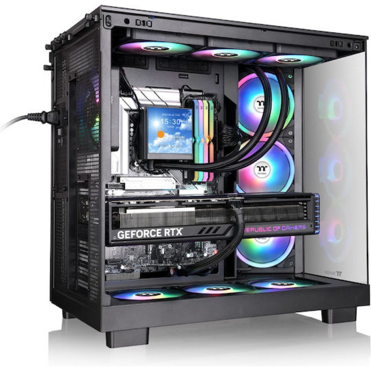 Thermaltake View 380 XL WS ARGB Midi Tower Κουτί Υπολογιστή με Πλαϊνό Παράθυρο Μαύρο