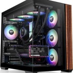 Thermaltake View 380 WS ARGB Gaming Midi Tower Κουτί Υπολογιστή με Πλαϊνό Παράθυρο Μαύρο