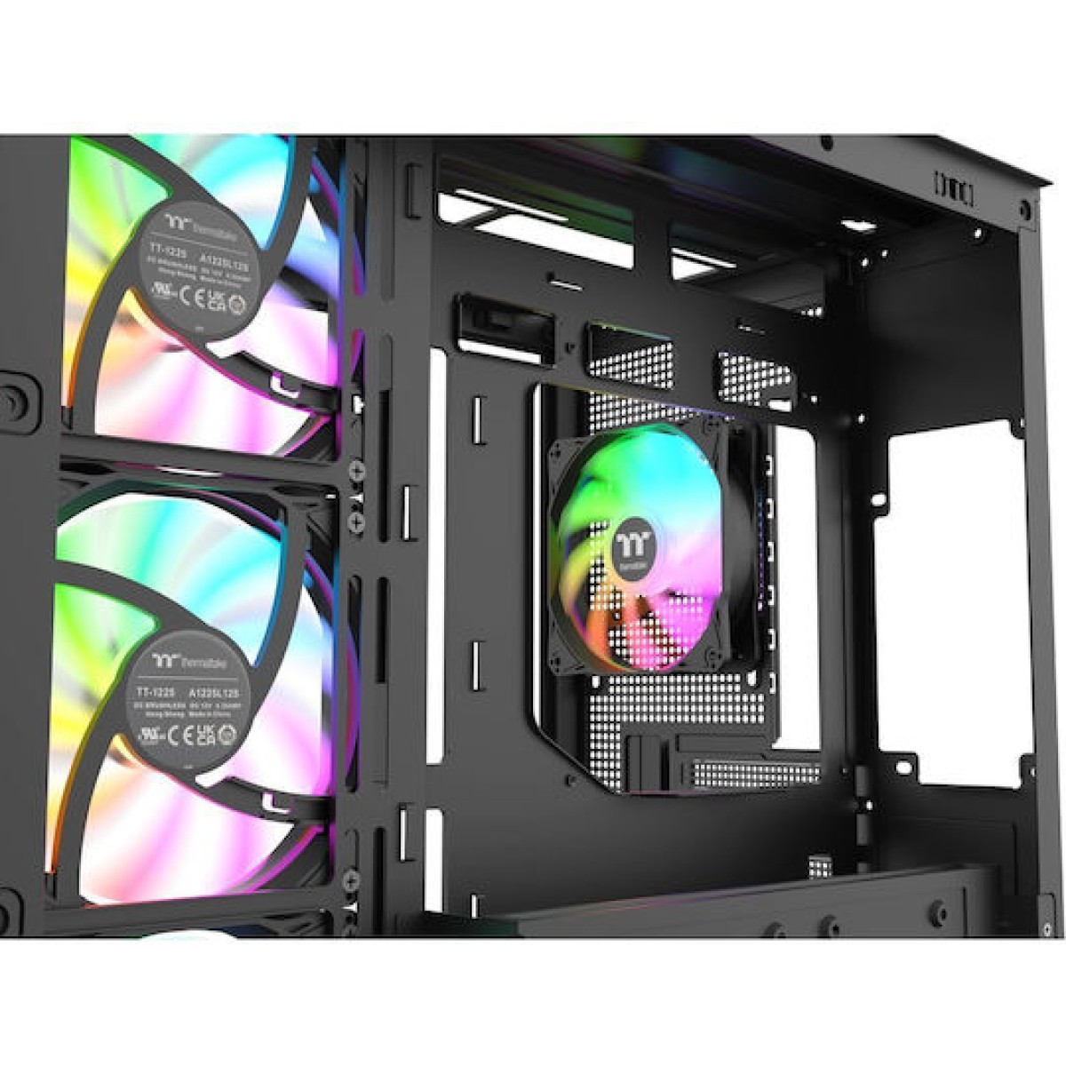 Thermaltake View 380 WS ARGB Gaming Midi Tower Κουτί Υπολογιστή με Πλαϊνό Παράθυρο Μαύρο