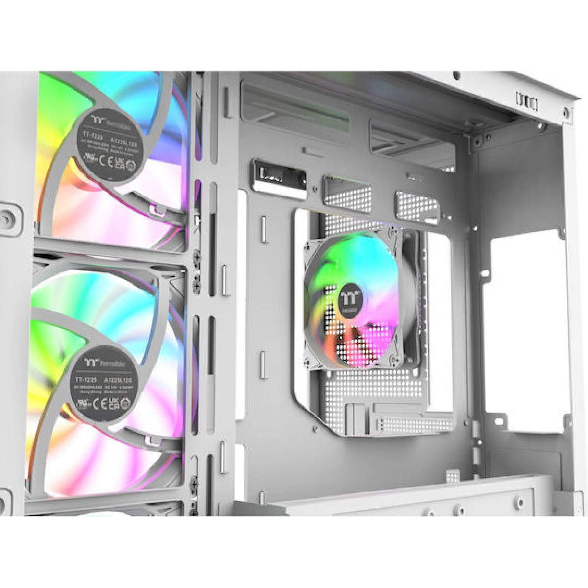 Thermaltake View 380 WS ARGB Gaming Midi Tower Κουτί Υπολογιστή με Πλαϊνό Παράθυρο Snow White