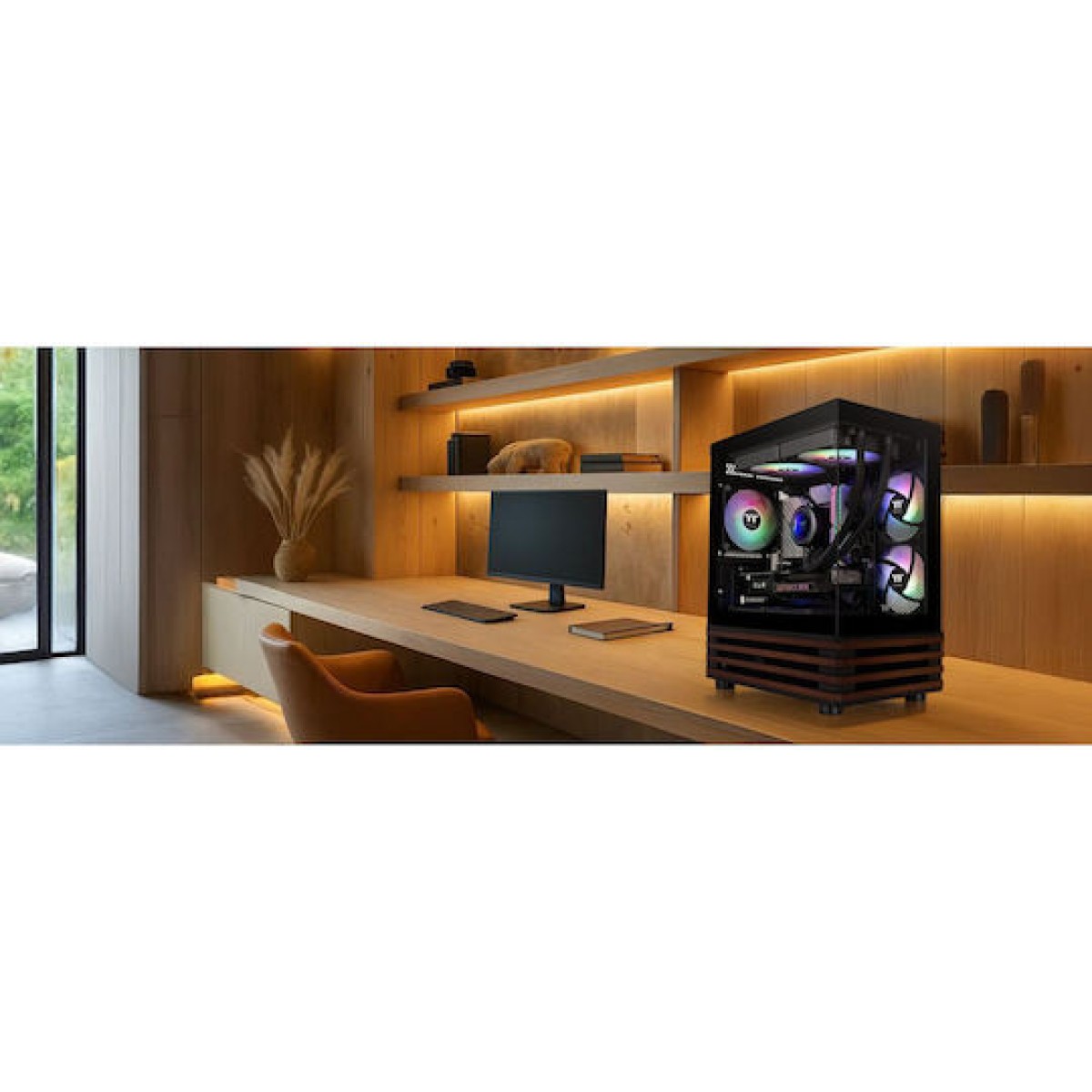 Thermaltake View 170 WS ARGB Mini Tower Κουτί Υπολογιστή με Πλαϊνό Παράθυρο Μαύρο