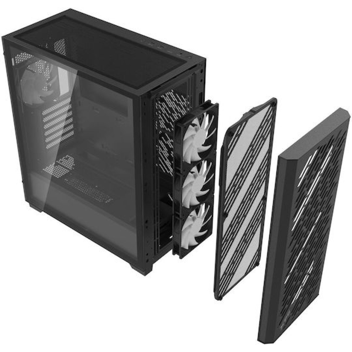 Adata XPG VALOR AIR PRO Midi Tower Κουτί Υπολογιστή με Πλαϊνό Παράθυρο και ARGB Φωτισμό Μαύρο