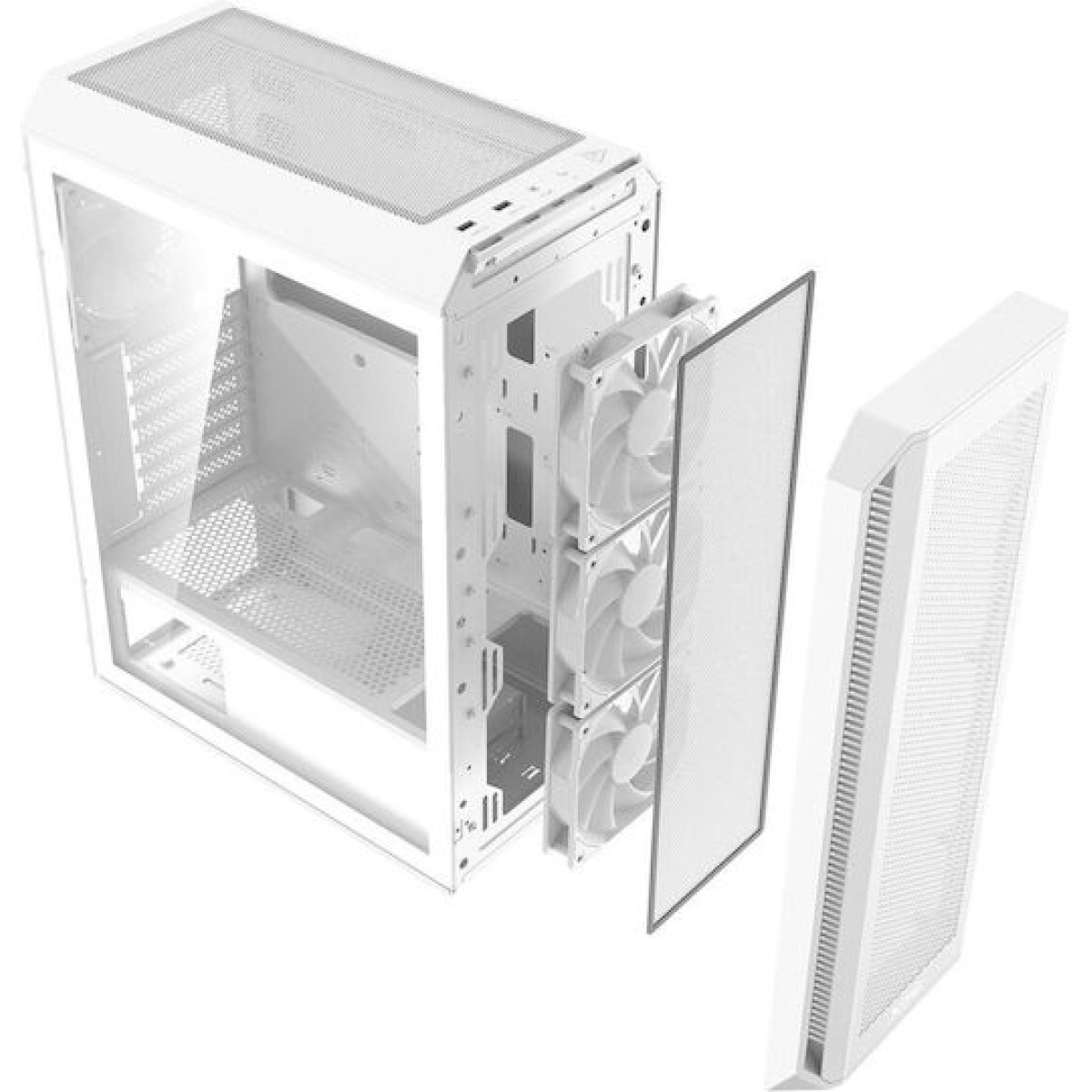 Adata Valor Air Plus Midi Tower Κουτί Υπολογιστή με Πλαϊνό Παράθυρο και ARGB Φωτισμό Λευκό