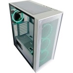 LC-Power Gaming Wanderer X Midi Tower Κουτί Υπολογιστή με Πλαϊνό Παράθυρο και RGB Φωτισμό Λευκό
