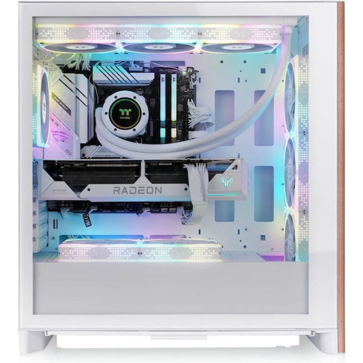 Thermaltake S370 WS Gaming Midi Tower Κουτί Υπολογιστή Λευκό