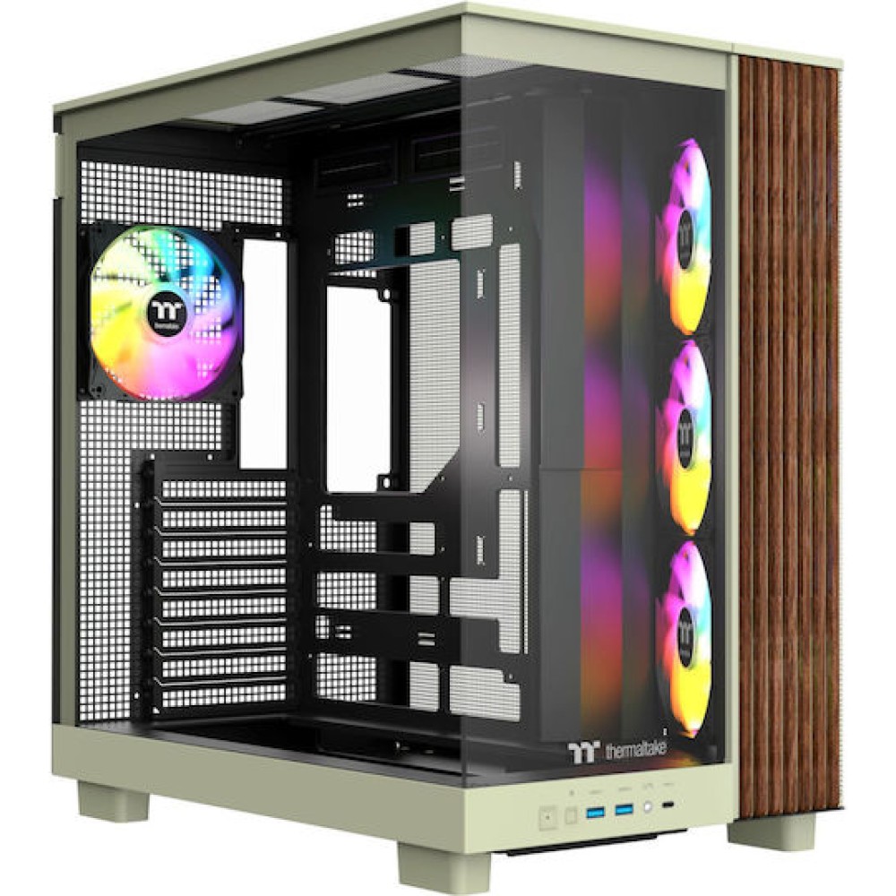 Thermaltake View 380 XL WS ARGB Gaming Midi Tower Κουτί Υπολογιστή με Πλαϊνό Παράθυρο Matcha Green