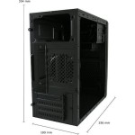 LC-Power 2014MB Micro Tower Κουτί Υπολογιστή Μαύρο