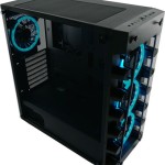 LC-Power Gaming 709B - Solar_System_X Midi Tower Κουτί Υπολογιστή με Πλαϊνό Παράθυρο και RGB Φωτισμό Μαύρο