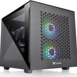 Thermaltake Divider 200 TG Air Micro Gaming Micro Tower Κουτί Υπολογιστή με Πλαϊνό Παράθυρο Μαύρο