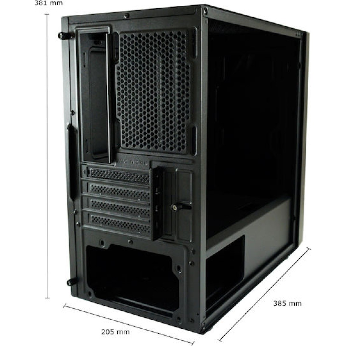 LC-Power 2016MB Midi Tower Κουτί Υπολογιστή Μαύρο