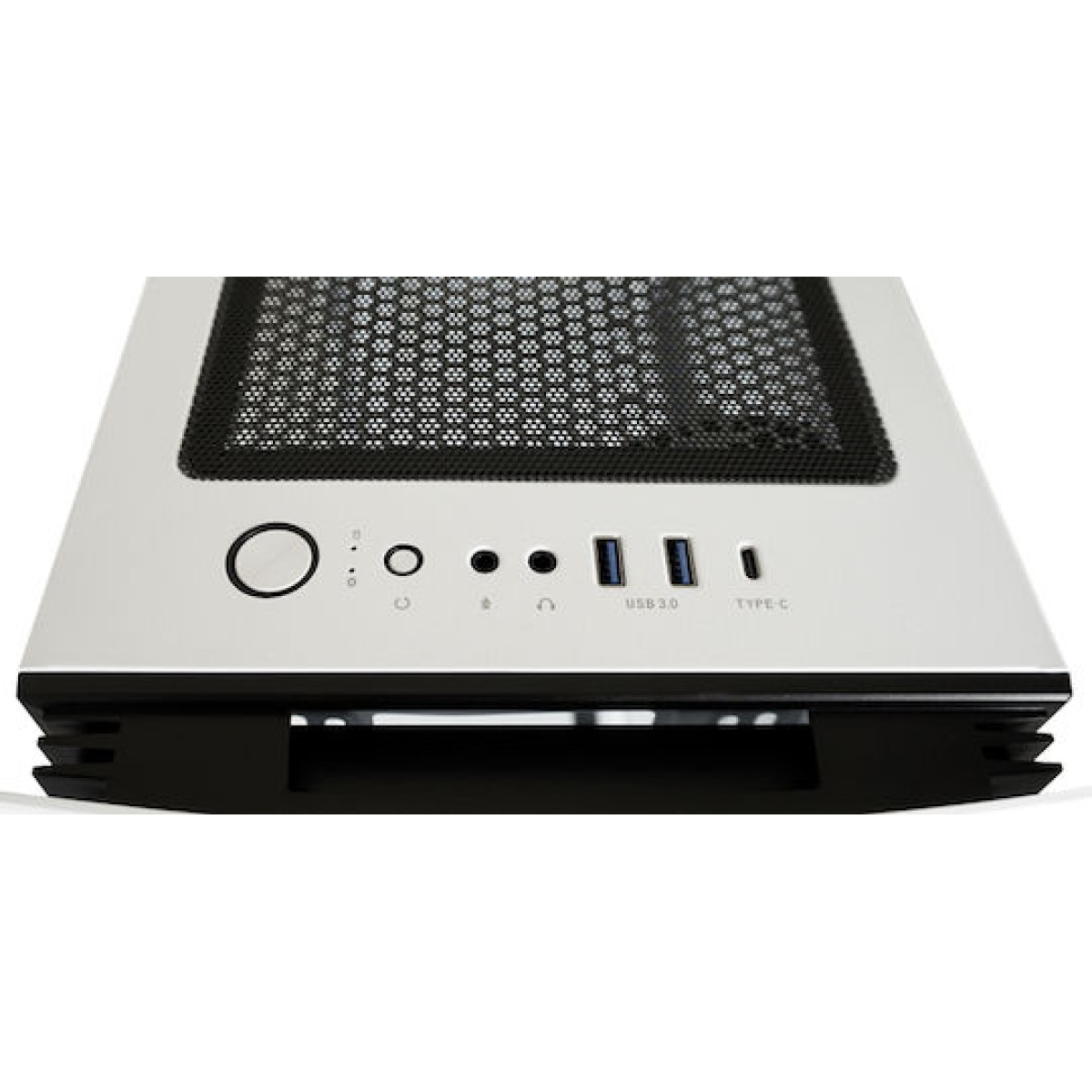 LC-Power Bright Sail X Gaming Midi Tower Κουτί Υπολογιστή με Πλαϊνό Παράθυρο Λευκό