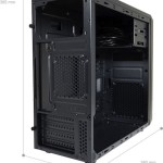 LC-Power 2017MB Micro Tower Κουτί Υπολογιστή Μαύρο
