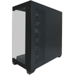 LC-Power Seamless_Pale_X Midi Tower Κουτί Υπολογιστή με Πλαϊνό Παράθυρο και RGB Φωτισμό Μαύρο