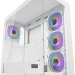 LC-Power Seamless_Pale_X Midi Tower Κουτί Υπολογιστή με Πλαϊνό Παράθυρο και RGB Φωτισμό Λευκό