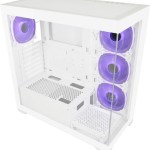 LC-Power Seamless_Pale_X Midi Tower Κουτί Υπολογιστή με Πλαϊνό Παράθυρο και RGB Φωτισμό Λευκό