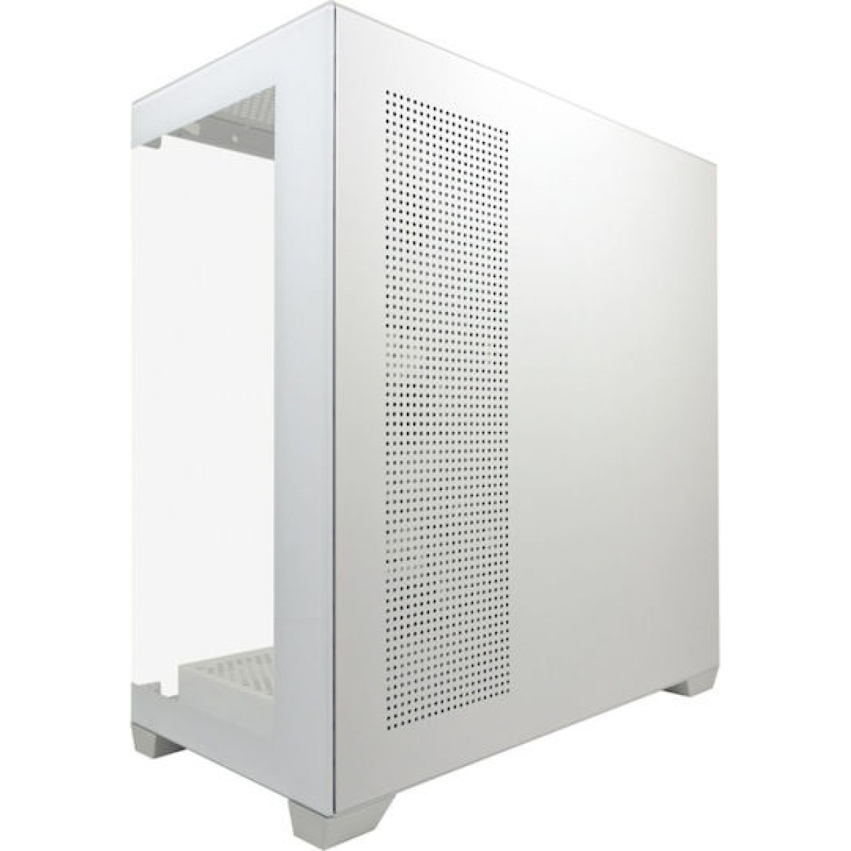 LC-Power Seamless_Pale_X Midi Tower Κουτί Υπολογιστή με Πλαϊνό Παράθυρο και RGB Φωτισμό Λευκό