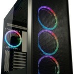 LC-Power Gaming Wanderer X Midi Tower Κουτί Υπολογιστή με Πλαϊνό Παράθυρο και RGB Φωτισμό Μαύρο