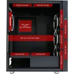 LC-Power Gaming Wanderer X Midi Tower Κουτί Υπολογιστή με Πλαϊνό Παράθυρο και RGB Φωτισμό Μαύρο