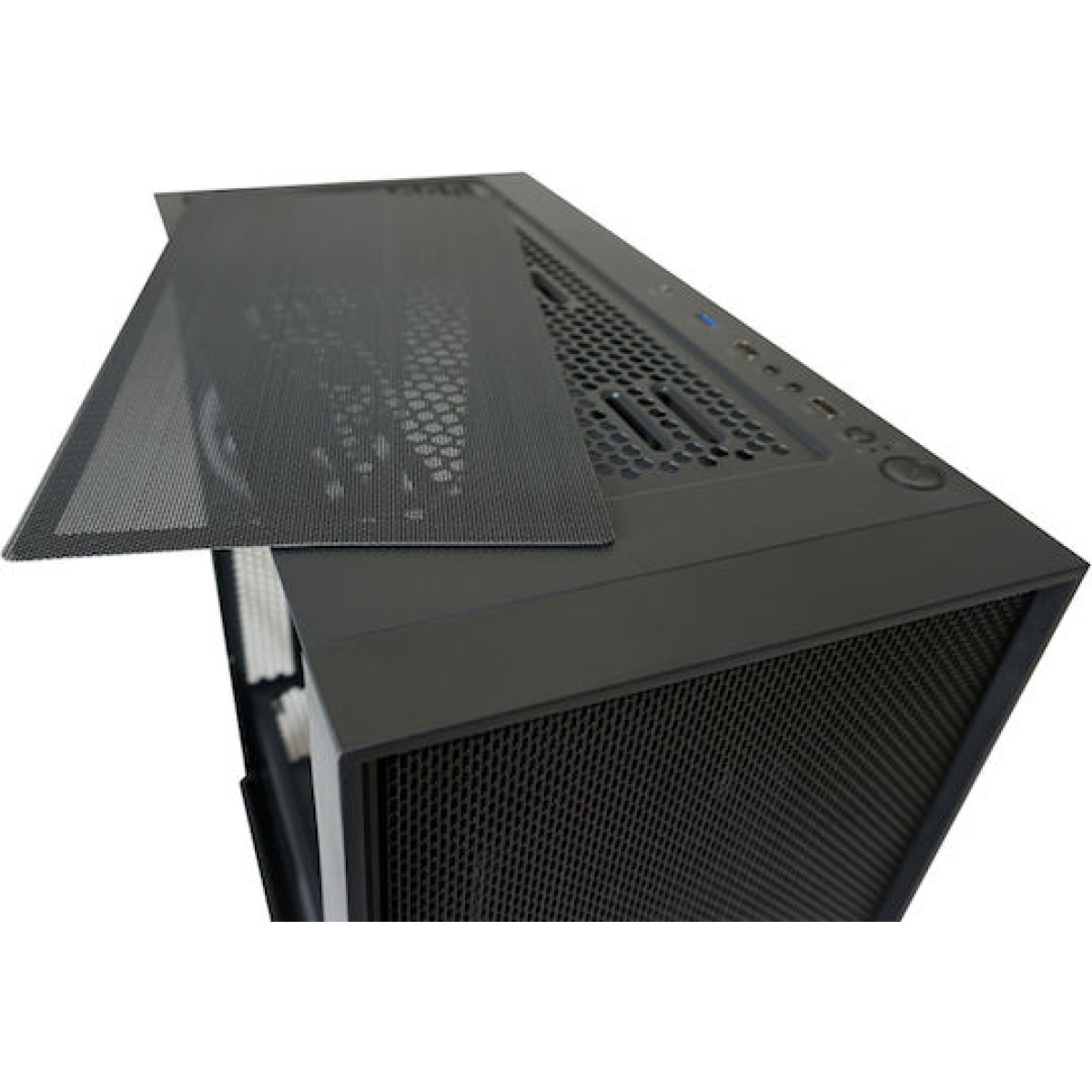LC-Power Gaming Wanderer X Midi Tower Κουτί Υπολογιστή με Πλαϊνό Παράθυρο και RGB Φωτισμό Μαύρο