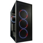 LC-Power Gaming Wanderer X Midi Tower Κουτί Υπολογιστή με Πλαϊνό Παράθυρο και RGB Φωτισμό Μαύρο