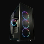 LC-Power Gaming Wanderer X Midi Tower Κουτί Υπολογιστή με Πλαϊνό Παράθυρο και RGB Φωτισμό Μαύρο