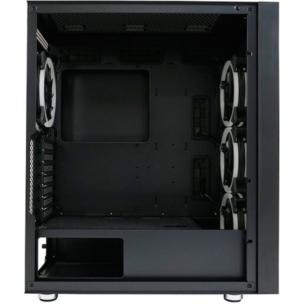 LC-Power Gaming Wanderer X Midi Tower Κουτί Υπολογιστή με Πλαϊνό Παράθυρο και RGB Φωτισμό Μαύρο