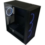 LC-Power Gaming Wanderer X Midi Tower Κουτί Υπολογιστή με Πλαϊνό Παράθυρο και RGB Φωτισμό Μαύρο