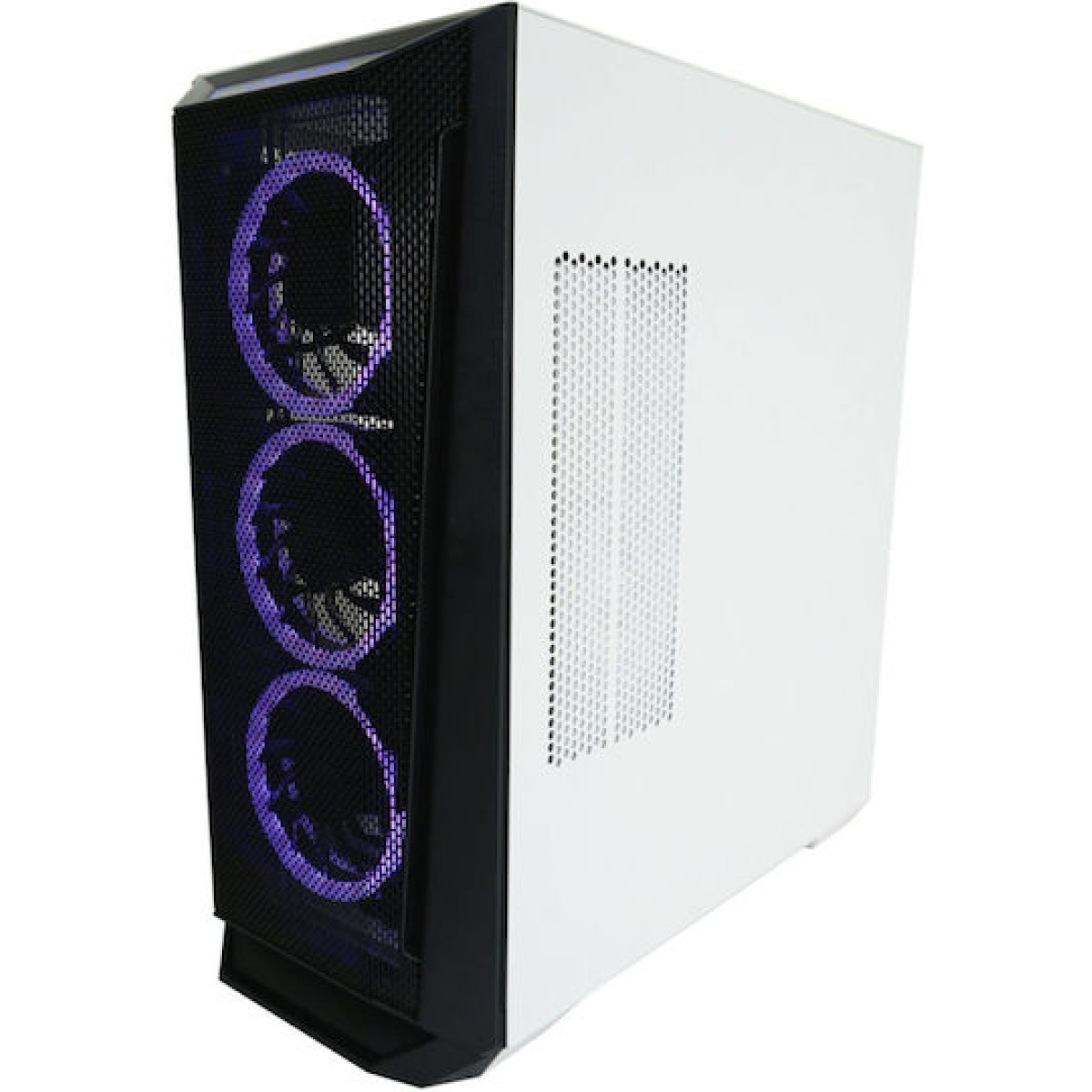 LC-Power 805BW Holo-1_X Gaming Midi Tower Κουτί Υπολογιστή με Πλαϊνό Παράθυρο Λευκό