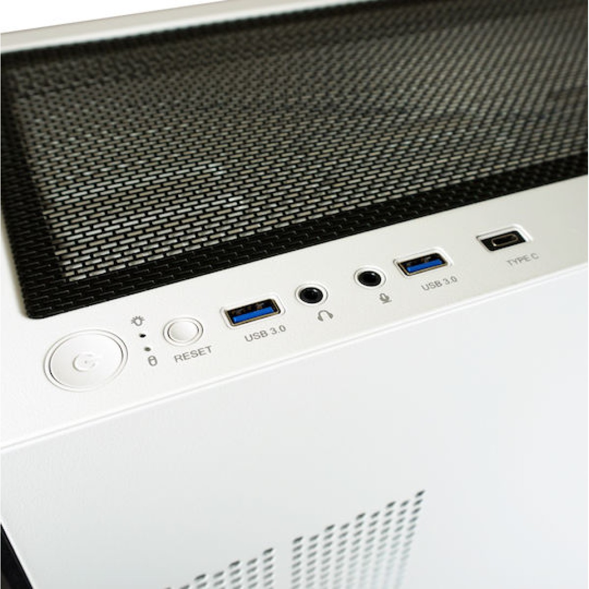 LC-Power 805BW Holo-1_X Gaming Midi Tower Κουτί Υπολογιστή με Πλαϊνό Παράθυρο Λευκό