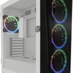 LC-Power 805BW Holo-1_X Gaming Midi Tower Κουτί Υπολογιστή με Πλαϊνό Παράθυρο Λευκό