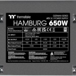 Thermaltake Hamburg 650W Μαύρο Τροφοδοτικό Υπολογιστή Full Wired