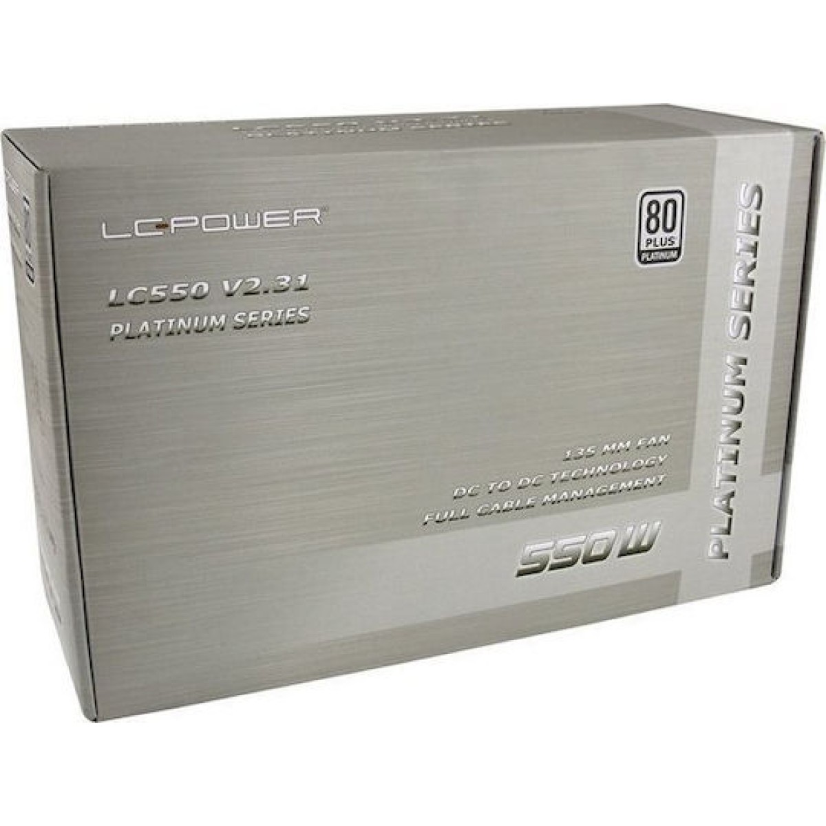 LC-Power LC550 rev. 2.31 550W Μαύρο Τροφοδοτικό Υπολογιστή Full Modular 80 Plus Platinum