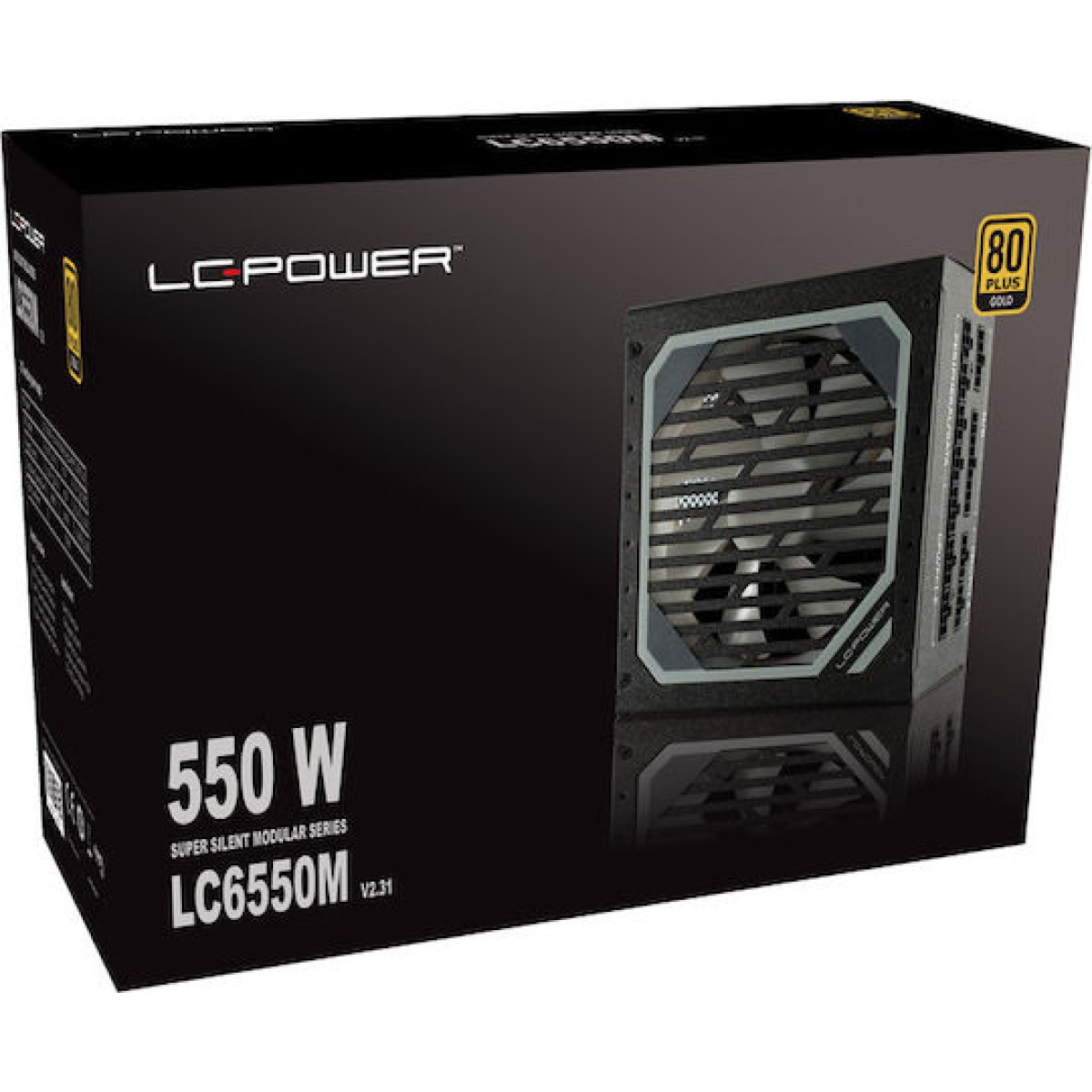 LC-Power LC6550M rev. 2.31 550W Μαύρο Τροφοδοτικό Υπολογιστή Full Modular 80 Plus Gold