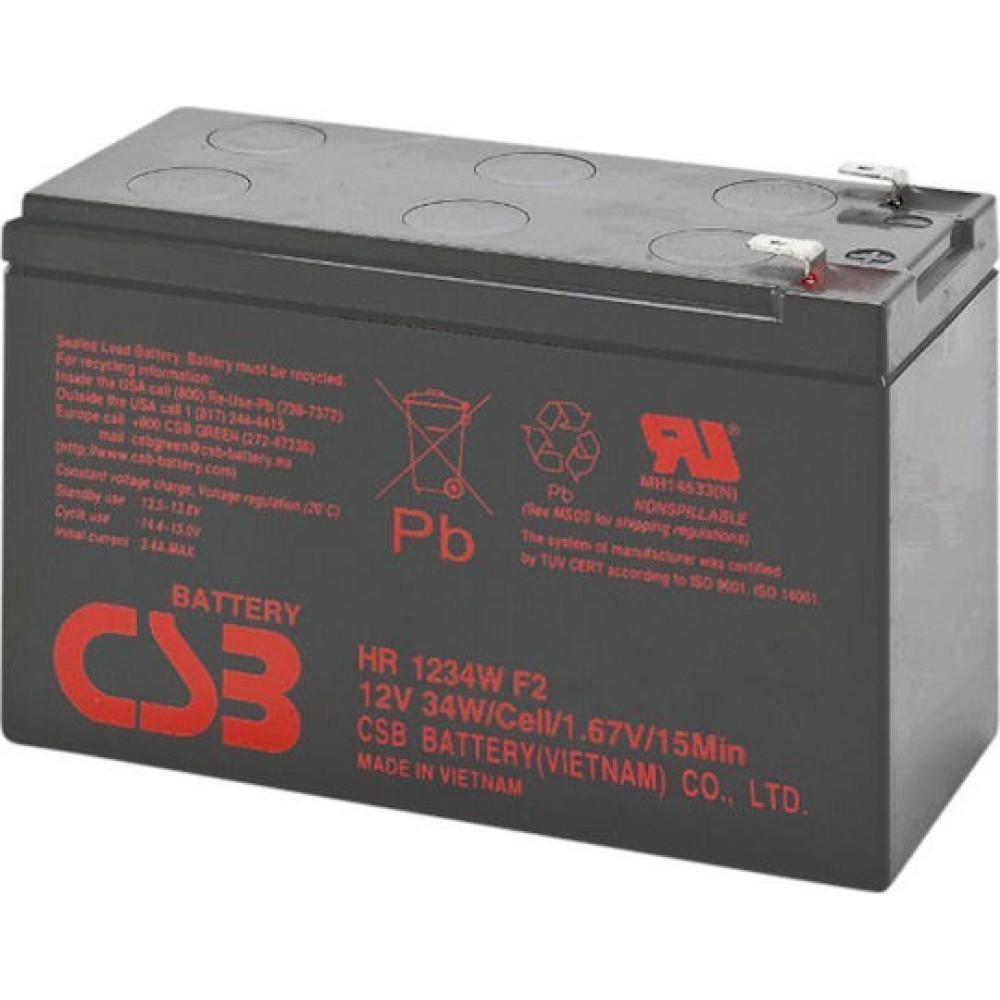 Powerwalker CSB HR1234W Μπαταρία UPS με Χωρητικότητα 9Ah και Τάση 12V 1τμχ