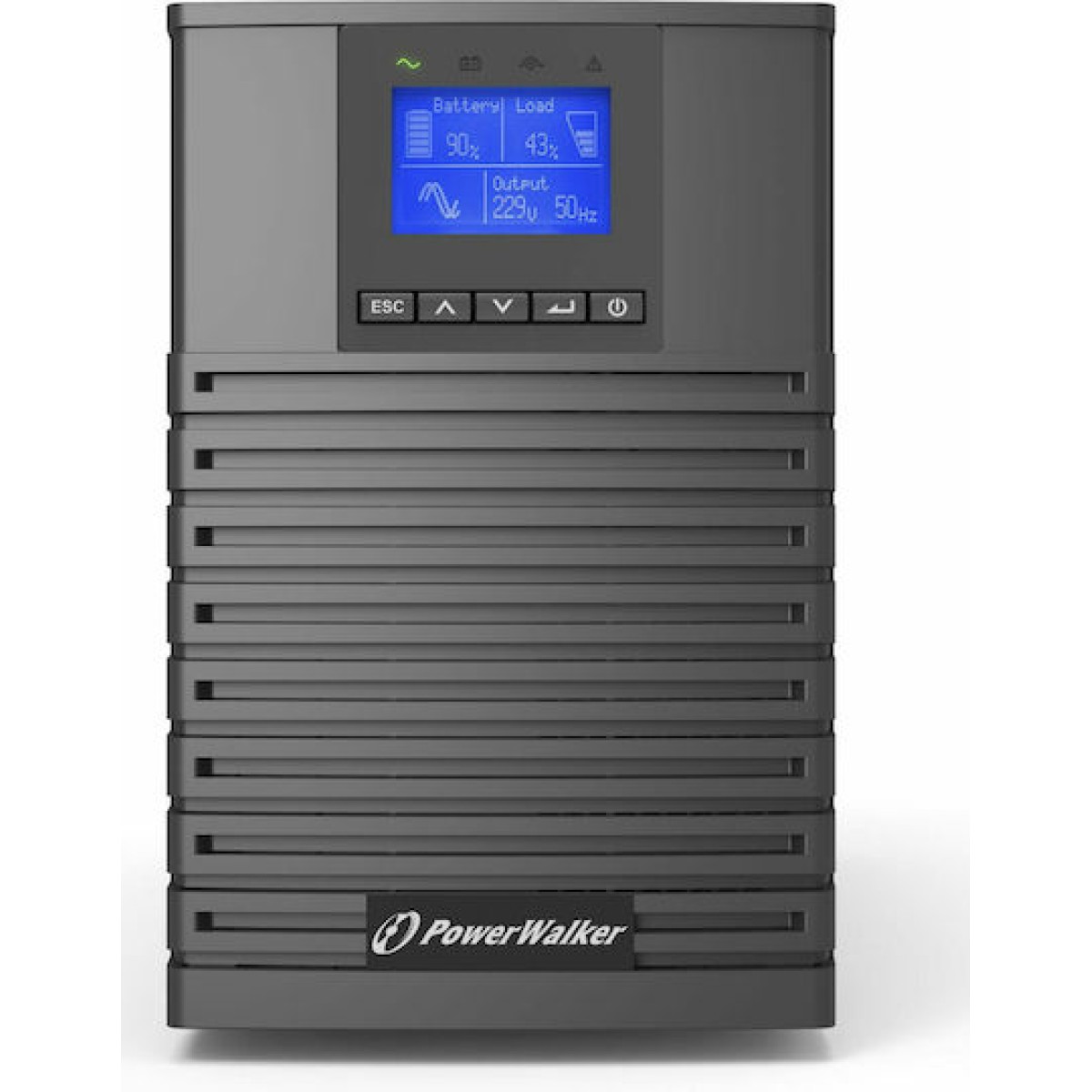 Powerwalker VFI 1500 ICT IoT UPS On-Line 1500VA 1500W με 4 IEC Πρίζες