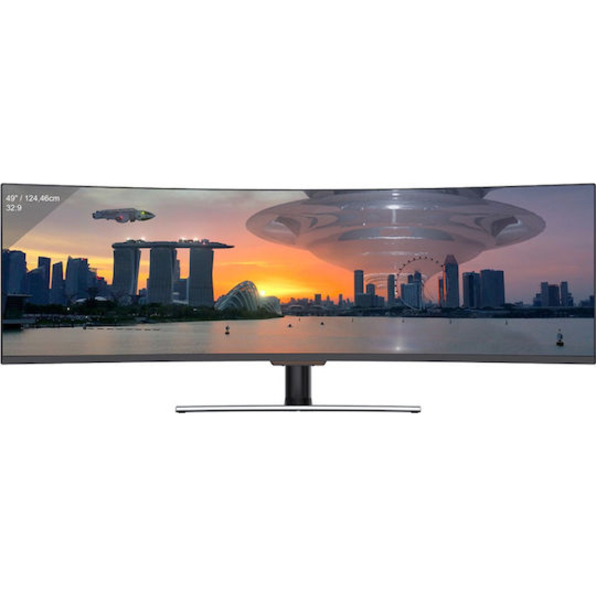 LC-Power LC-M49-DFHD-144-C-Q Ultrawide VA HDR Curved Monitor 49