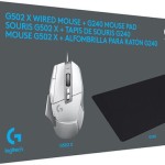 Logitech G502 X Gaming Ποντίκι 25600 DPI & G240 Mouse Pad Λευκό