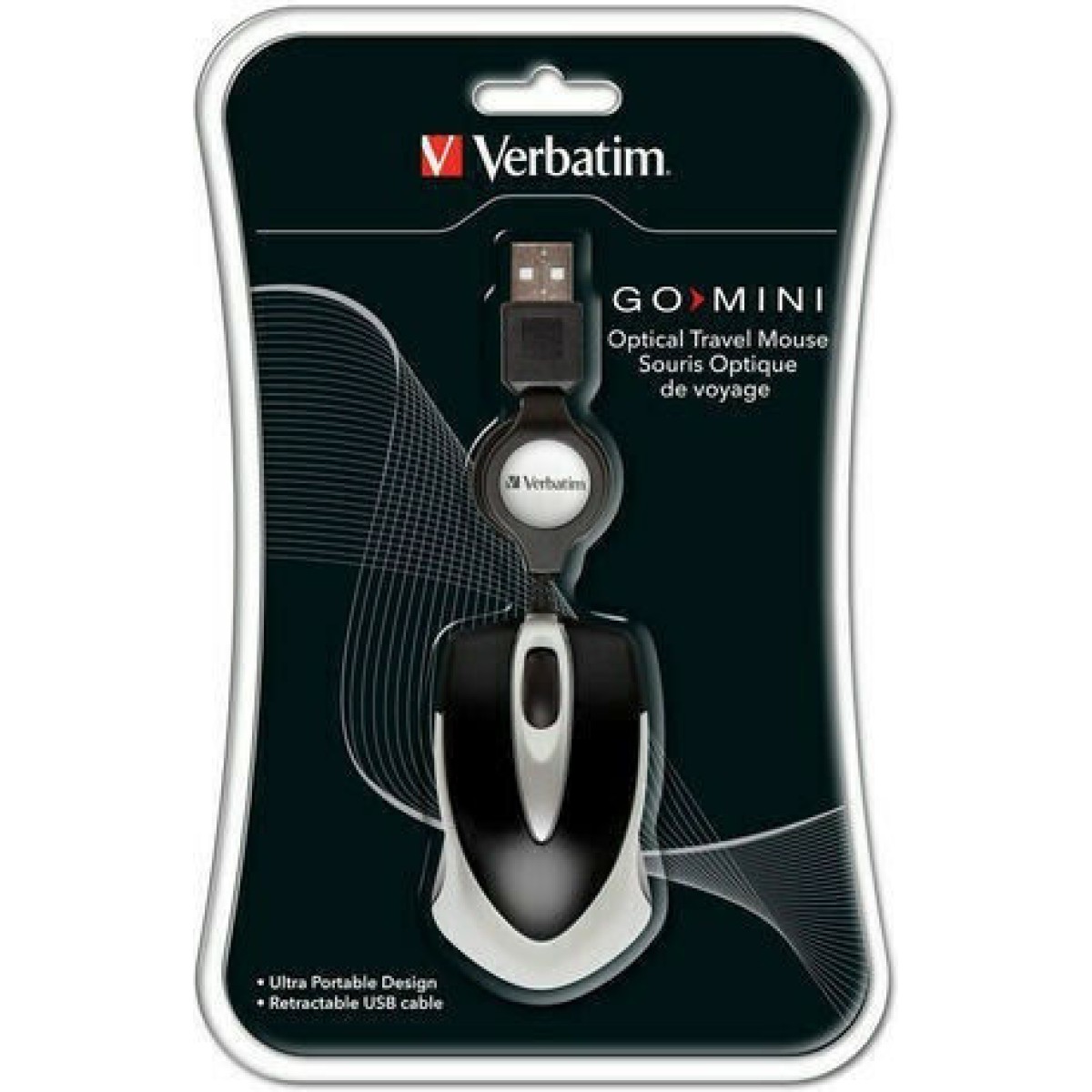 Verbatim Go Mini Ενσύρματο Mini Ποντίκι Μαύρο