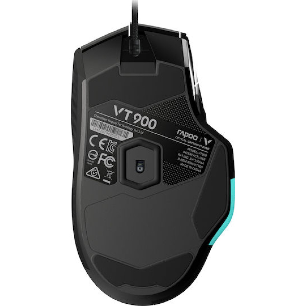 Rapoo VT900 RGB Gaming Ποντίκι 16000 DPI Μαύρο