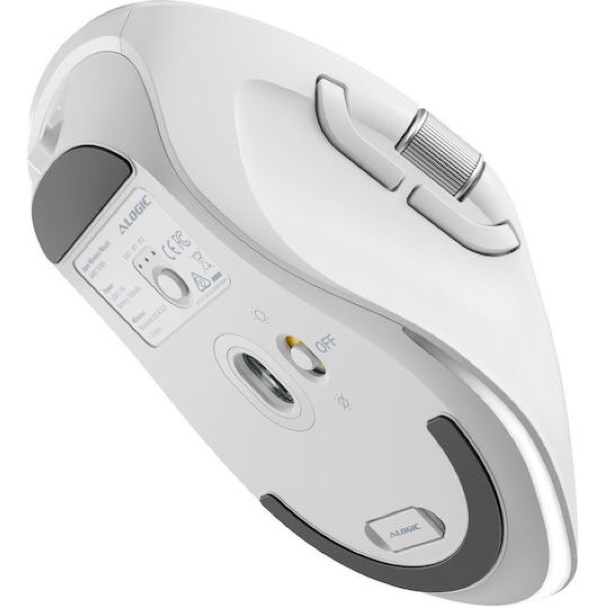 Alogic Apex Ασύρματο Bluetooth Ποντίκι Λευκό