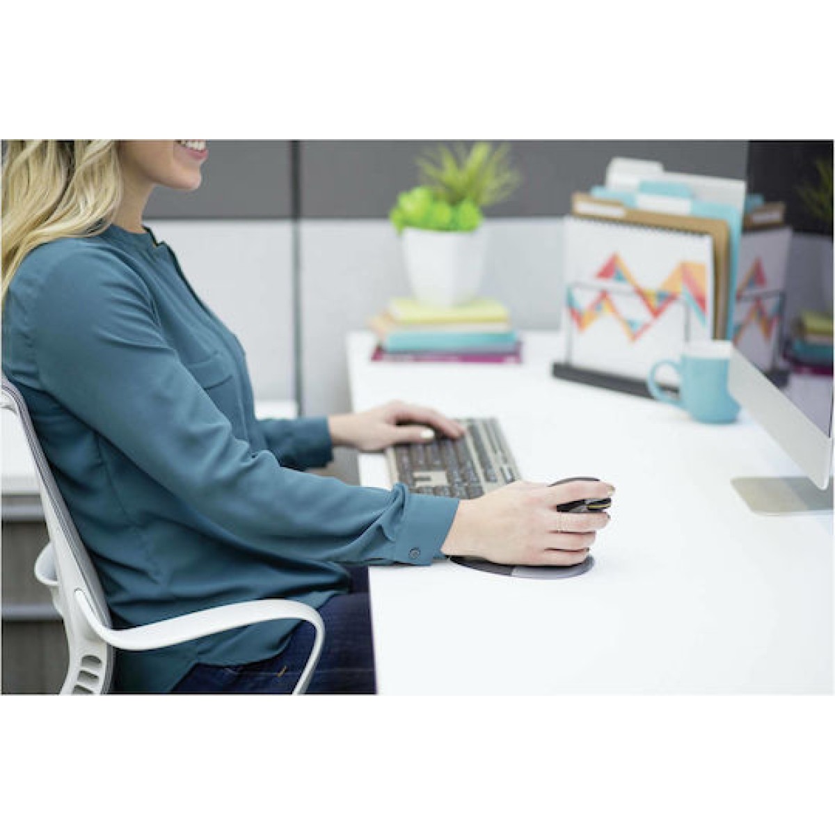 Fellowes Penguin RF Medium Ασύρματο Εργονομικό Vertical Ποντίκι Γκρι