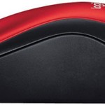 Logitech M185 (910-002237) Ασύρματο Mini Ποντίκι Black/Red