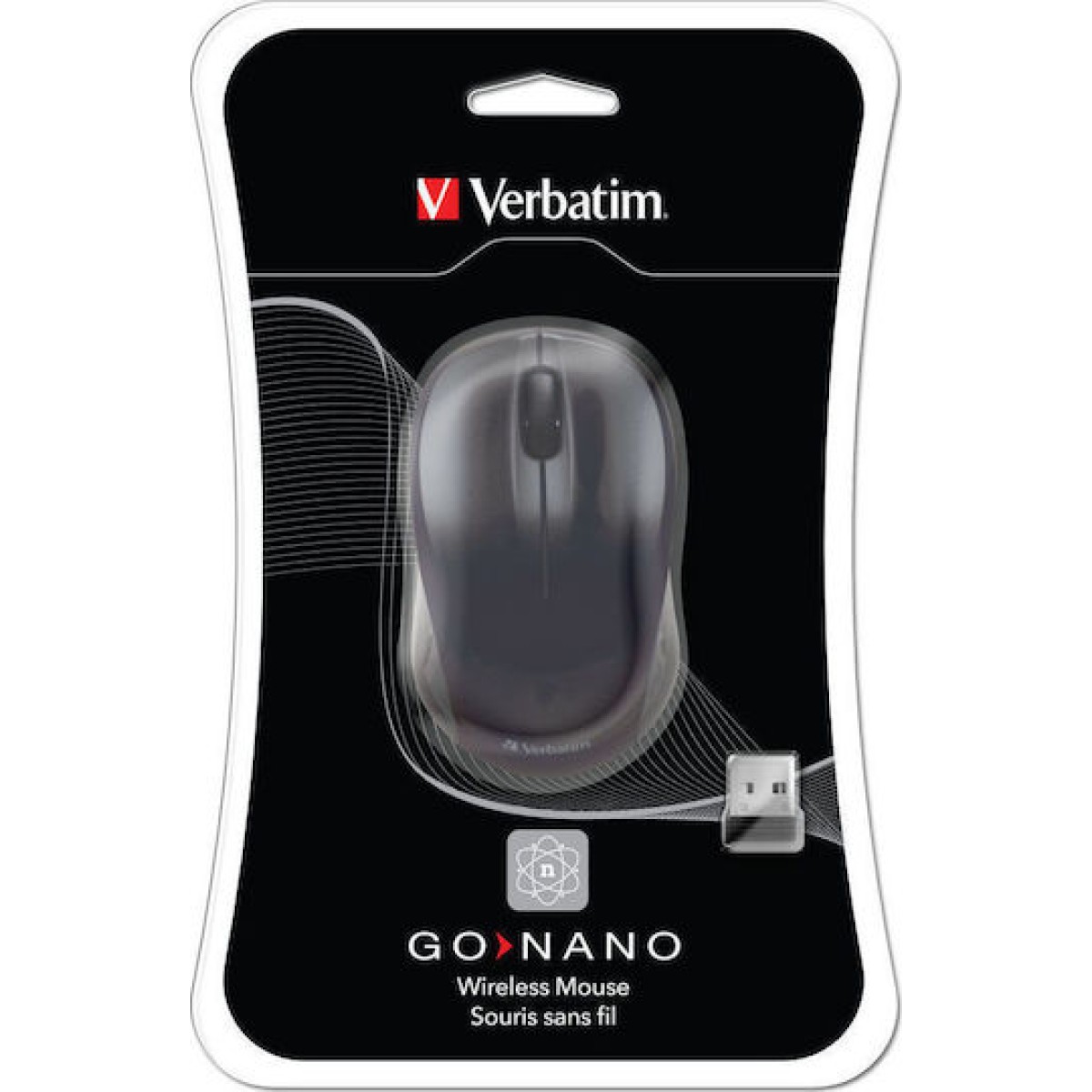 Verbatim Go Nano Ασύρματο Mini Ποντίκι Μαύρο