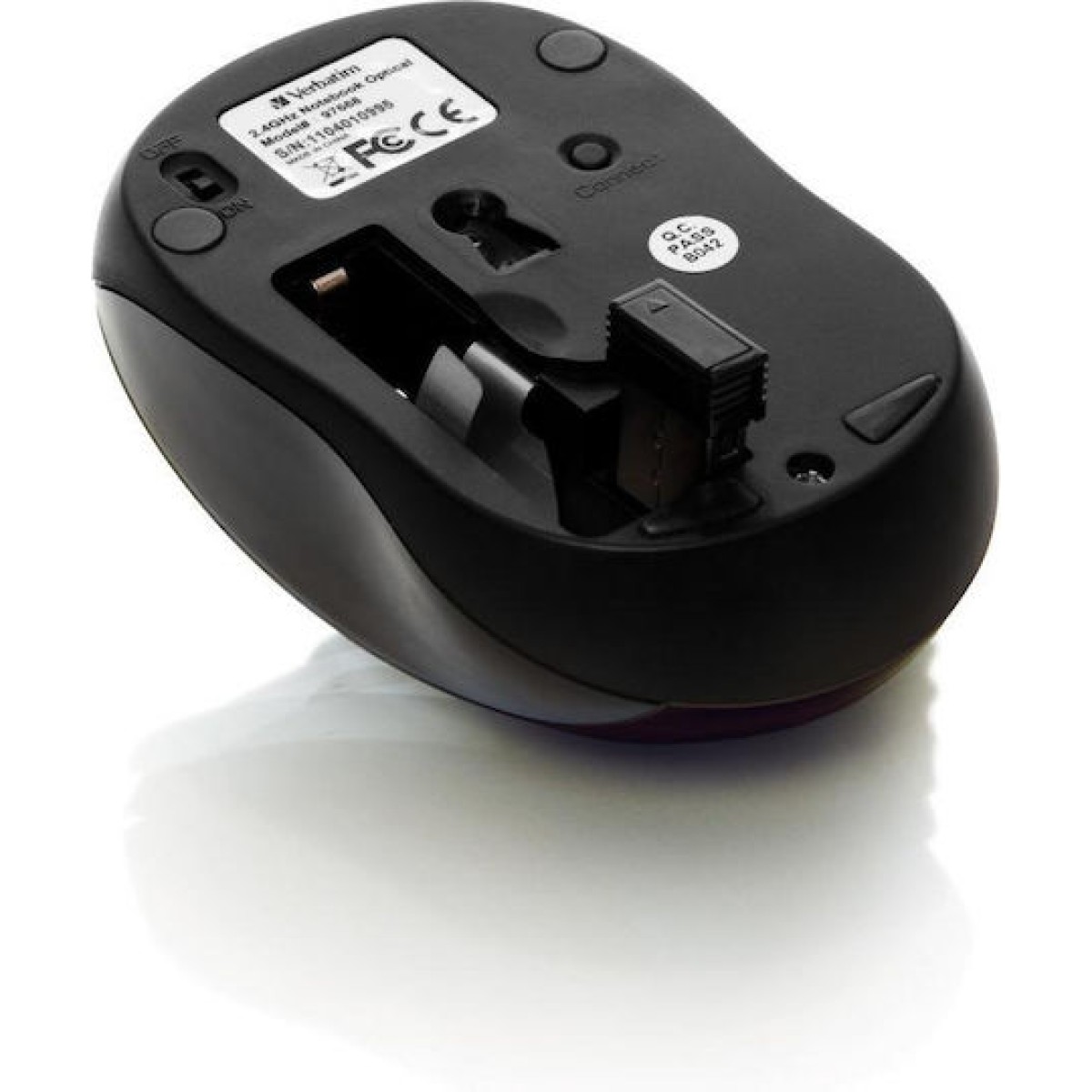 Verbatim Go Nano Ασύρματο Mini Ποντίκι Μαύρο