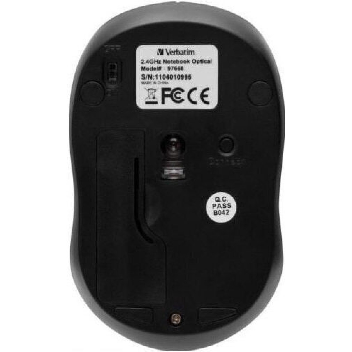 Verbatim Go Nano Ασύρματο Mini Ποντίκι Μαύρο