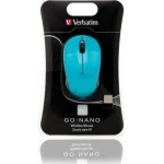Verbatim Go Nano Ασύρματο Mini Ποντίκι Μπλε