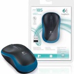 Logitech M185 Ασύρματο Mini Ποντίκι Μπλε