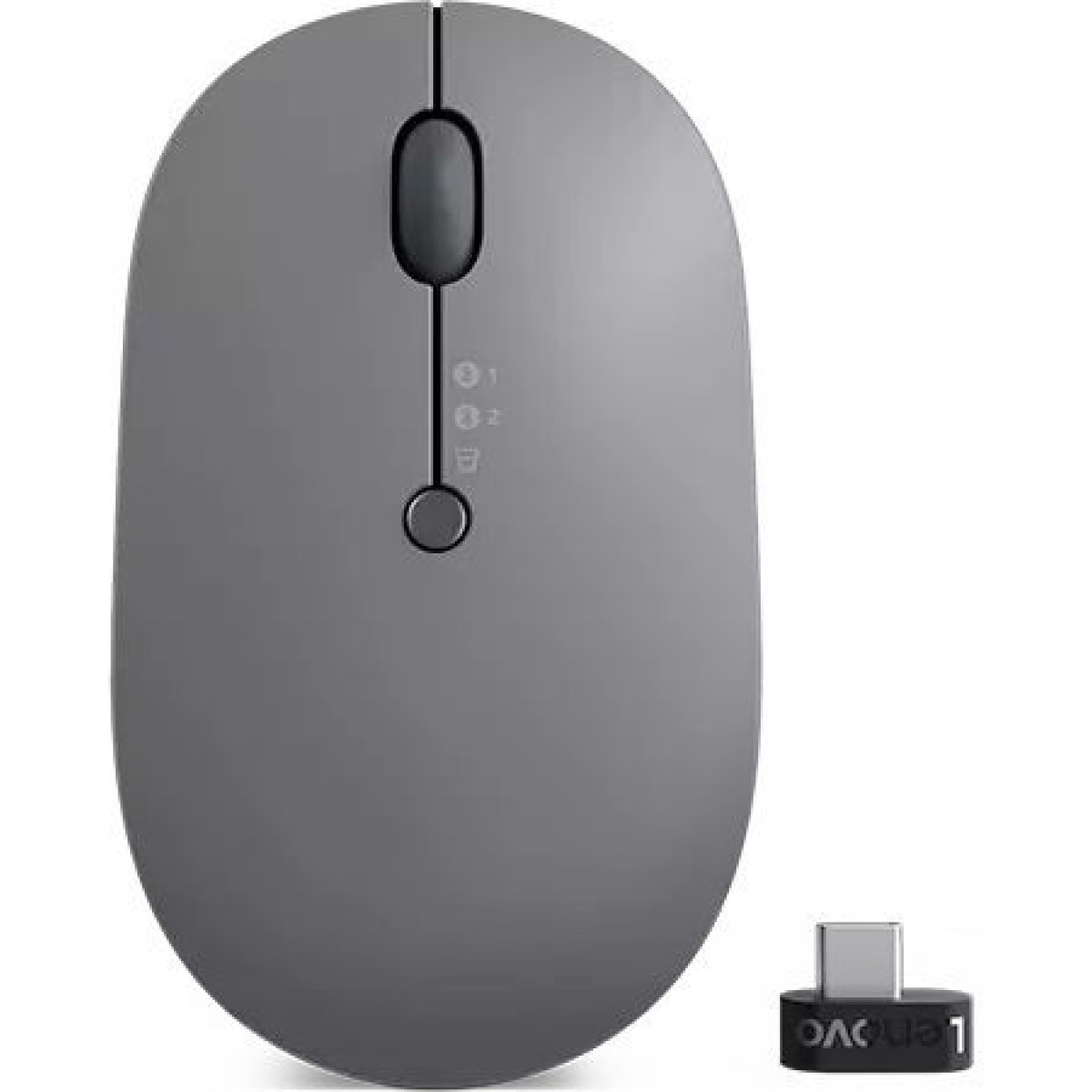 Lenovo Go Wireless Multi-Device Ασύρματο Bluetooth Ποντίκι Storm Grey